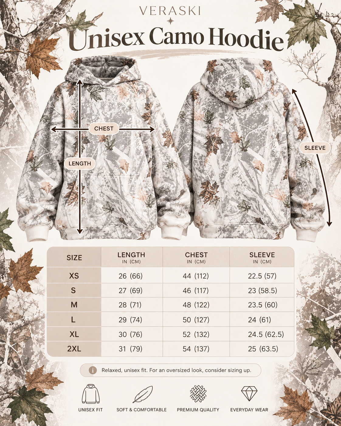 Unisex Camo Hoodie